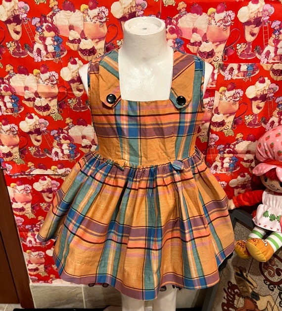 4T Plaid 50’s Hand Made Dress