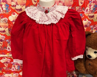 Vestito in velluto Good Lad da 3/4 mesi, anni '80