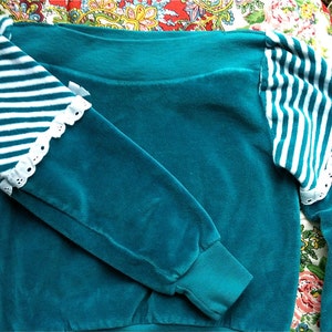 Aquamarine Velour Shirt 3T-4T image 4