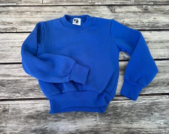 4/5T Vintage 1980s Jog Togs Royal Blue Sweatshirt