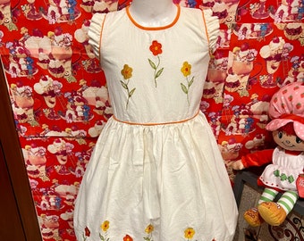 5/6 Kids Flower Boho Dress