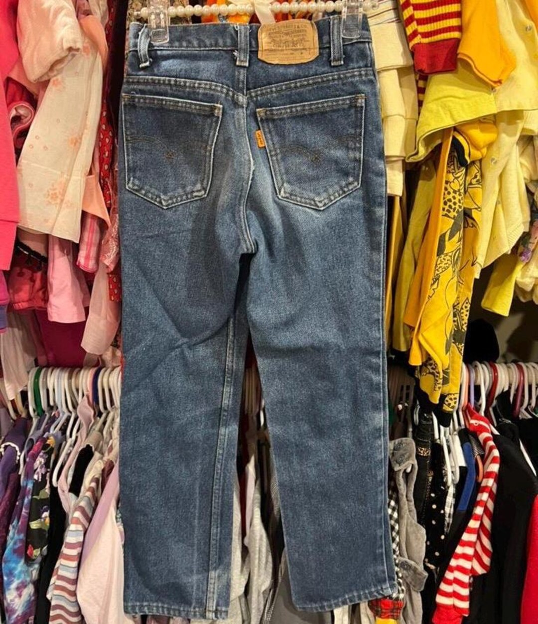 8/10 Kids Orange Tab Levis 22 Inch Waist - Etsy