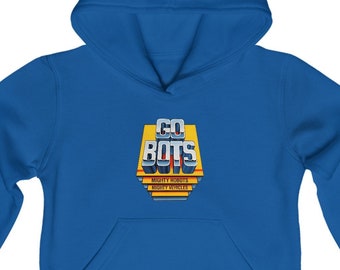 Go Bots Vintage 80er Jahre Spielzeug Logo Jugend Hoodie, Der andere Transformator, Retro-Sweatshirt, Kinder Pullover, Grafikdesign Pullover