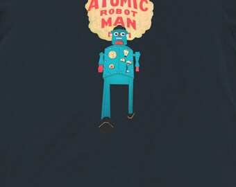 Camiseta para niño de Atomic Robot Man: Camiseta vintage de juguete de los años 40