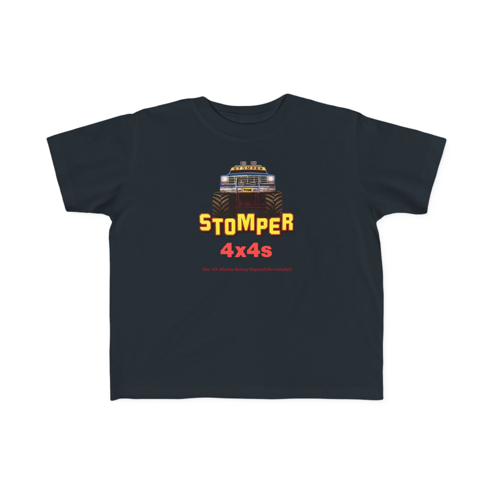 Stompers 4x4 Toy Trucks - Vintage 1980s Toy Logo - Retro Gen X - Toddler's Fine Jersey Tee