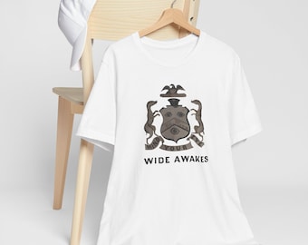 Camiseta vintage con la bandera electoral de Lincoln - Diseño "Wide Awakes"