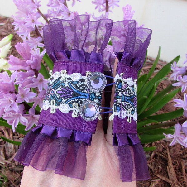 Ribbon Cuff Bracelet - Etsy