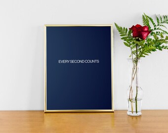 Every Second Counts - The Bear Poster