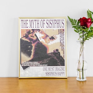 Premium Mythos der Sisyphus Philosophie Poster