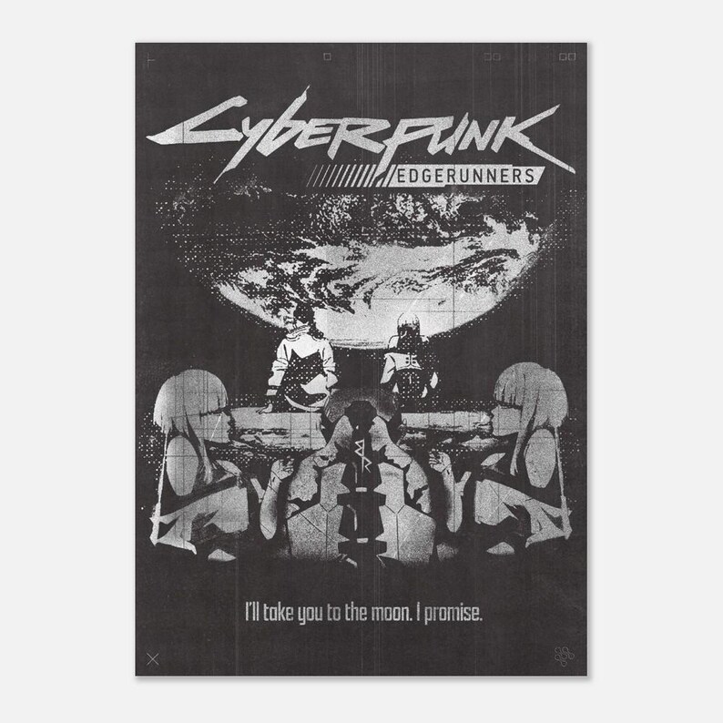 Cyberpunk Edgerunners Grunge Poster 20"x28" Matte