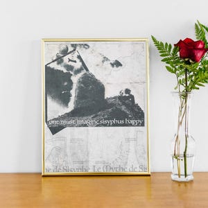 Poster Le mythe de la philosophie de Sisyphe premium