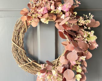 The Kent Beauty Wreath - Dried and preserved flowers wreath - Floral botanical wall art