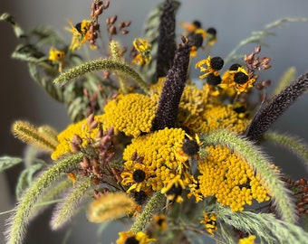The Hannah - Dried Flower Bouquet - Fall Wedding