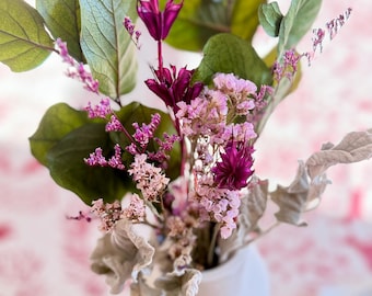 Juniper & Mulberry Dried Flower Bouquet: Winter Holiday Decor