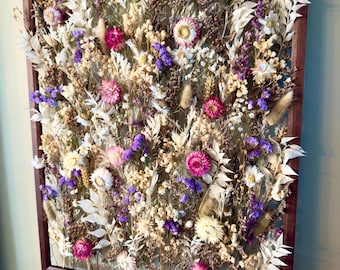 The Lilac - Botanical Frame - Dried Flowers Wall Art Decor