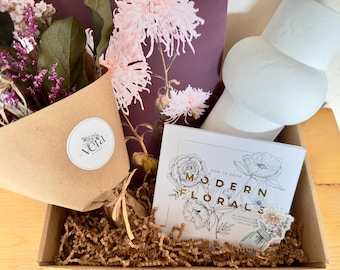 Caja de regalo para amantes del arte y las flores