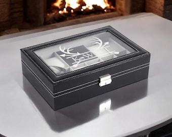 Personalized Watch Storage Box - Custom Engraved Watch Box for Men - Watch Case - Personalized Gift for Him - Husband Gift - Boyfriend Gift