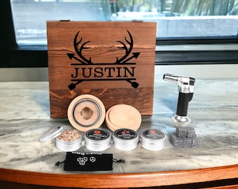 Whiskey Smoker Kit - Cocktail Smoker Kit with Torch - Old Fashion Cocktail Kit - Personalized Smoker Kit - Fathers Day Gift - Dad Gift