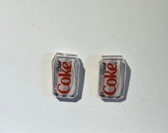 Diet Coke earrings