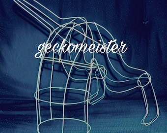 Digging Dog Topiary Wire Frame Design - Custom/Unique