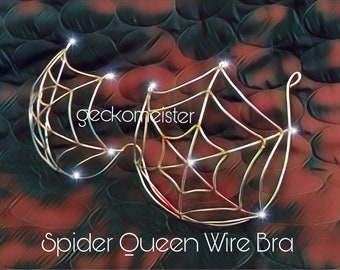 Samba Spider Queen Bra Wire Frame Design (with Bra Cup Variations) - Custom Made/Unique