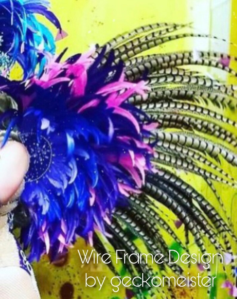 Simple Samba Wing Shoulder Backpack Wire Frame Design Custom Etsy