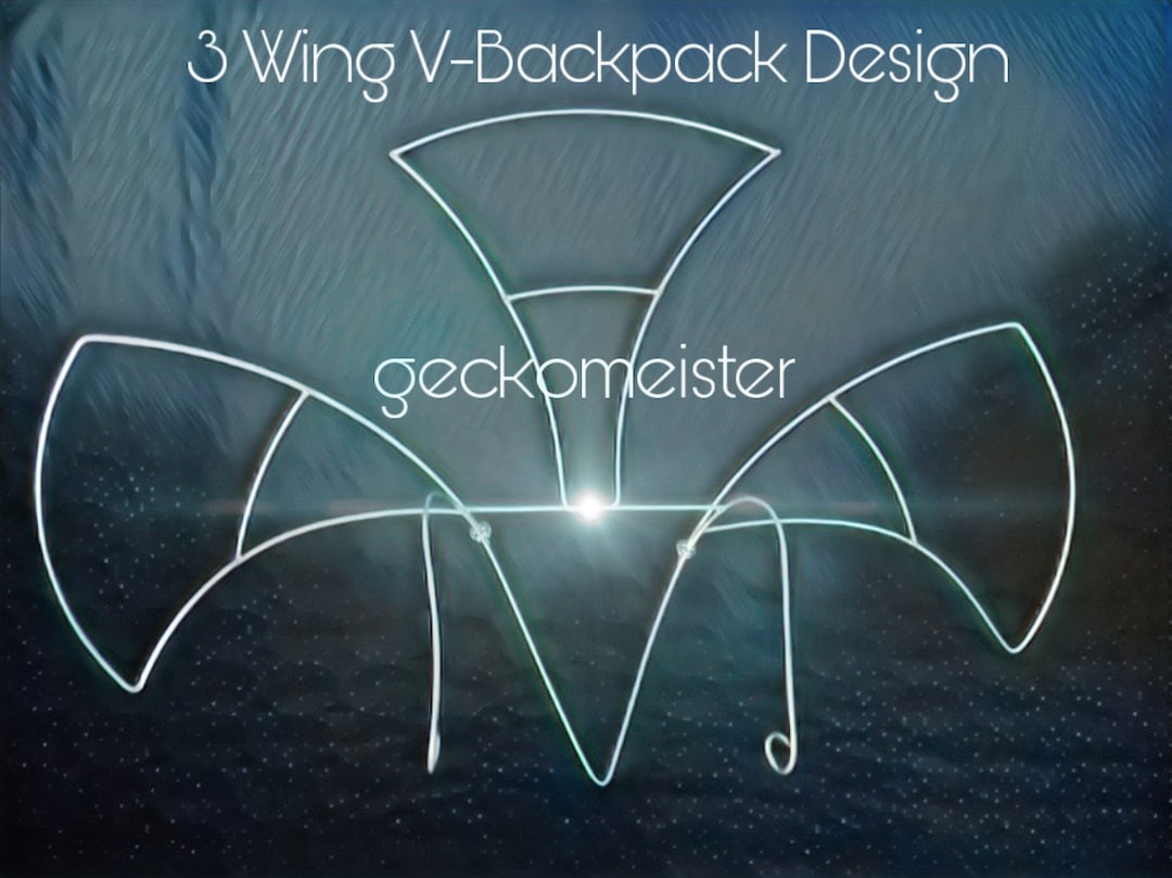 Simple Samba 3wing Shoulder Backpack Wire Frame Design 4 Individual