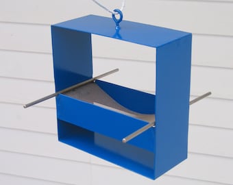 99 Modern Bird Feeder in Deep Blue