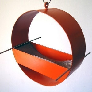 Charm Modern Bird Feeder in Orange image 4