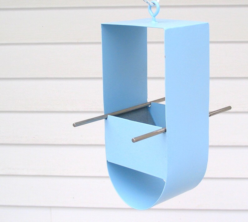 Cheep Modern Bird Feeder in Pale Blue image 1