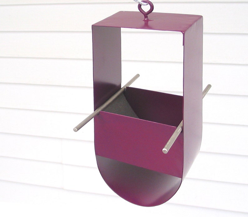 Cheep Modern Bird Feeder in Aubergine image 1