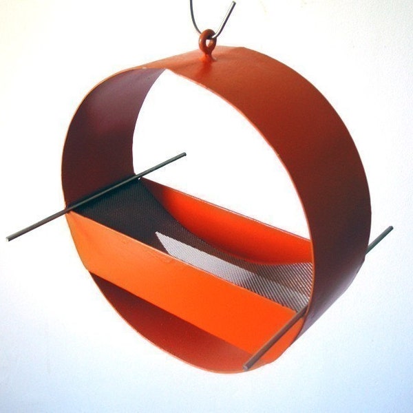 Charm Modern Bird Feeder in Orange