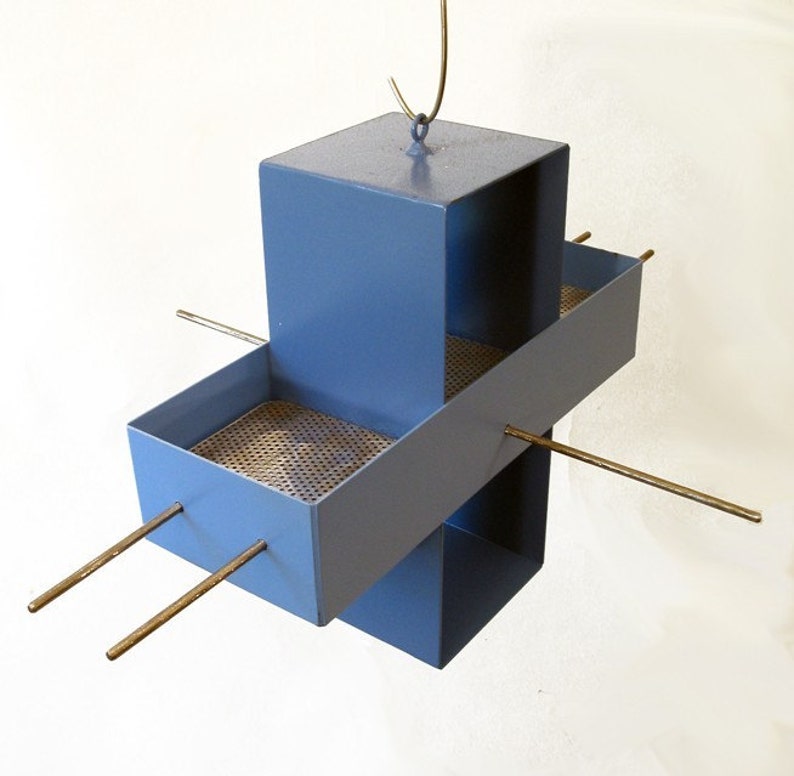 Plus Modern Bird Feeder in Spa Blue and Wildflower Blue image 4