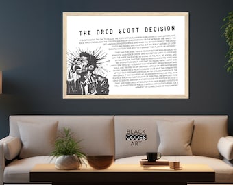 Dred Scott Decision Art Print, Civil Rights, Social Justice (Digital Download)