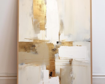 Gold Abstract Wall Art Print, Modern Minimalist DIY Printable Art, Instant Download Home Decor