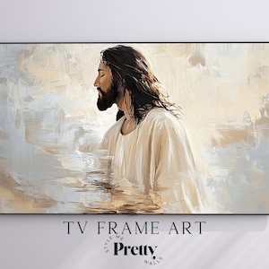 Jesus the Savior Samsung Frame TV Art | Faith Based Television Art | Religious Digital TV JPG Download