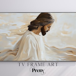 Jesus on Water Samsung Frame TV Art | Faith Based Television Art | Religious Digital TV JPG Download
