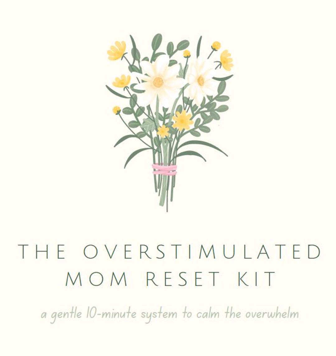 Overstimulated Mom Reset Kit | Printable Calm System for Moms | Mental ...