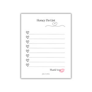 Honey Do List | Notepad | To Do List