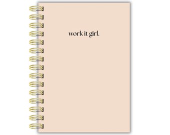 Handmade A5 Weekly Planner: Gold Wire-O Bound Project Journal