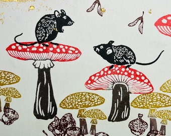 Fliegenpilz Pilz Stempel: Motiv Botanischer Wald
