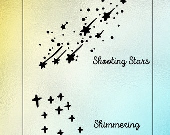 Diamond Gem Rubber Stamp, Magical Starry shimmering stamps, Sparkle Twinkle Stamping, Magical Stationery, Geeky Party Magic Stamp