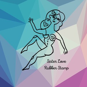Schwester Liebe Stempel, Selbstliebe Ermächtigung Stempel, Bastelbedarf, Frauen Ermächtigung Stempel