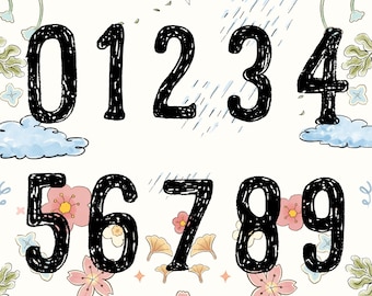 Numerical Rubber Stamp Set: DIY Numbering Stamps for Scrapbooking