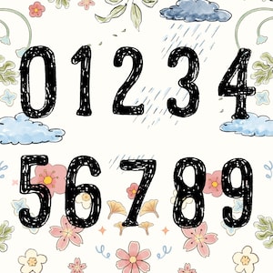 Set di timbri in gomma numerici 0-9, kit di timbri fai da te, timbri numerici, forniture artigianali, strumenti per scrapbooking, timbri numerati
