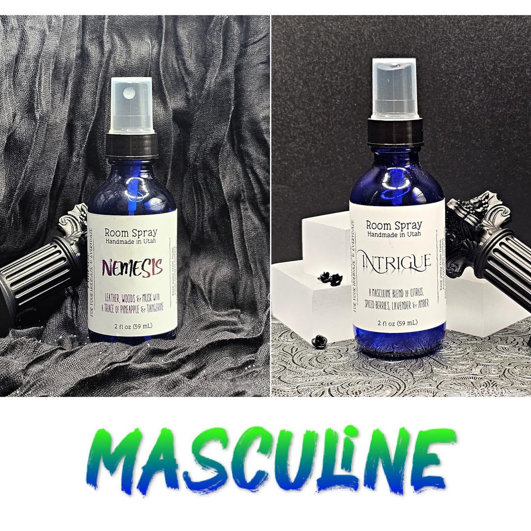 Masculine Scents, for Men, Manly, Bathroom Spray, Air Freshener