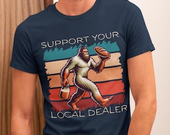Sourdough Dealer T-Shirt for Men, Vintage Bigfoot Bread Baker Shirt
