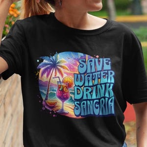 Comfort Colors Sangria Summer Tee: Women&#39;s Vacation Shirt