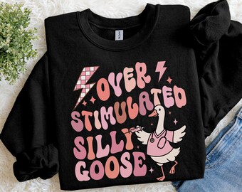 Funny Nurse Silly Goose Sweatshirt | Cute Sarcastic Goose RN Gift