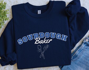 Sourdough Baker Sweatshirt, College Logo Bread Baking Gift